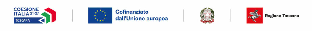 Loghi per finanziamento: coesione italiana toscana, unione europea, regione toscana, repubblica italiana